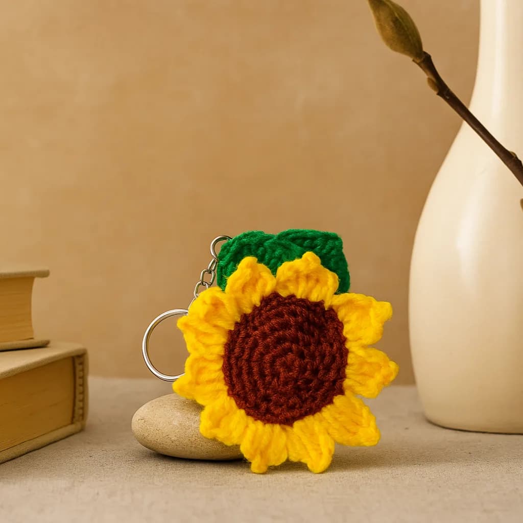 Sunflower Keychain