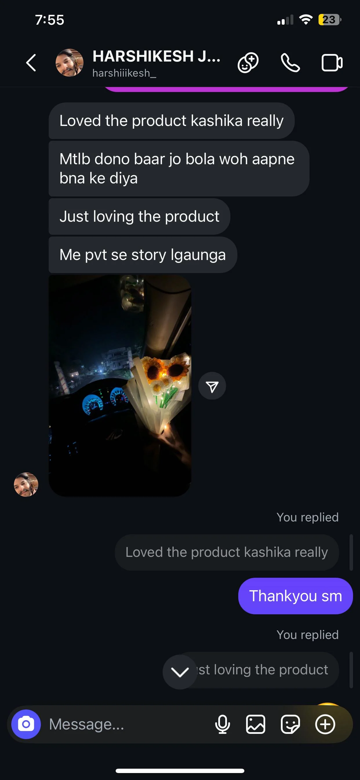 Instagram Customer Review